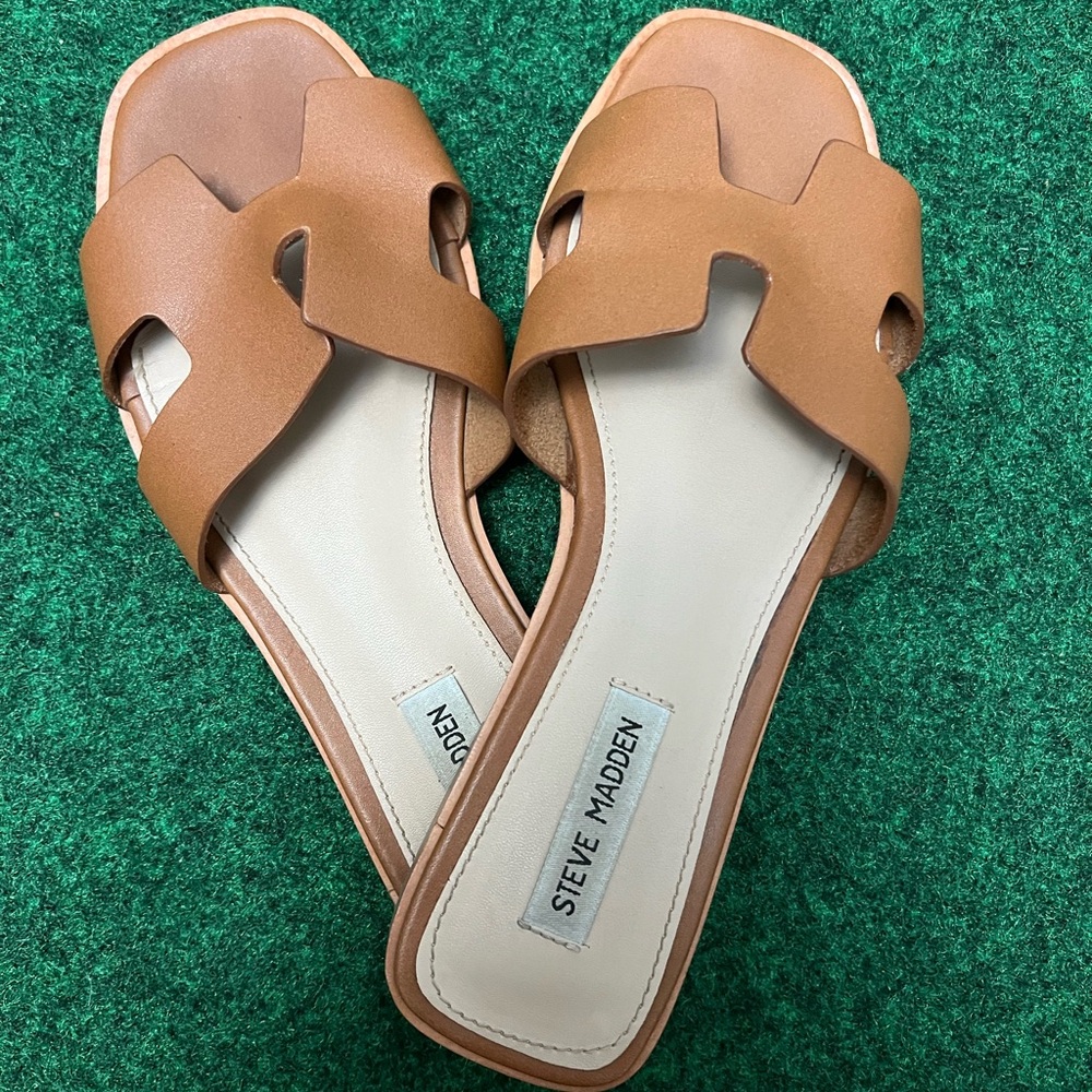 Steve Madden Leather Slides
